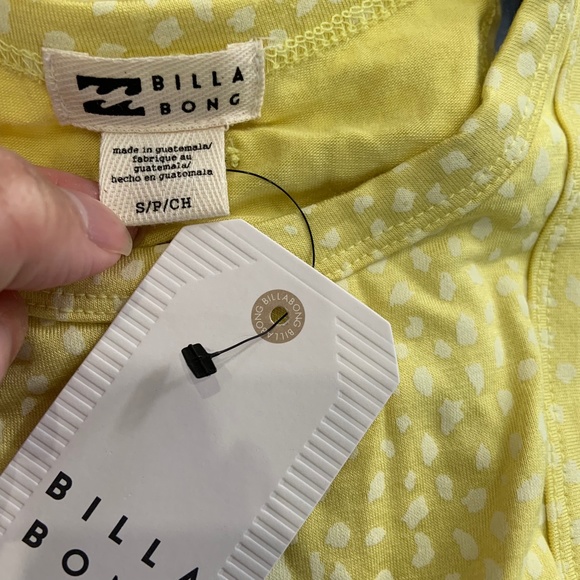NWT Billabong Vibrant Yellow Printed Dress - Picture 7 of 9